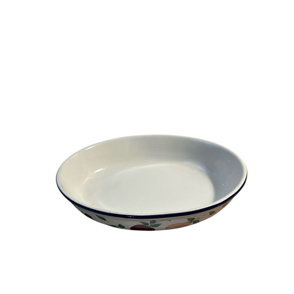 PH Princess House Orchard‎ Medley Fruit oval dish 10x8"